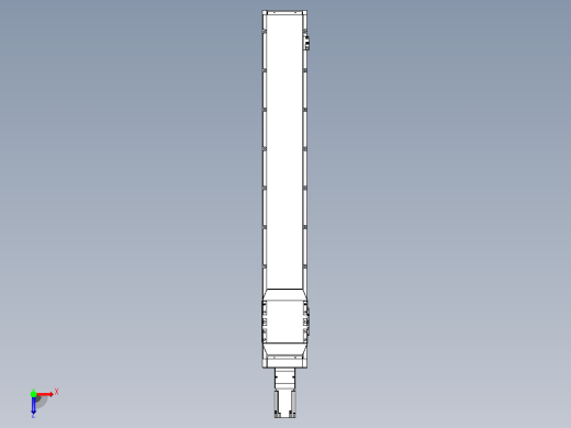 滚珠丝杠直线轴内置导轨TPA-GCR-170-2510C-L1050-M-M75-N3俯视缩略图