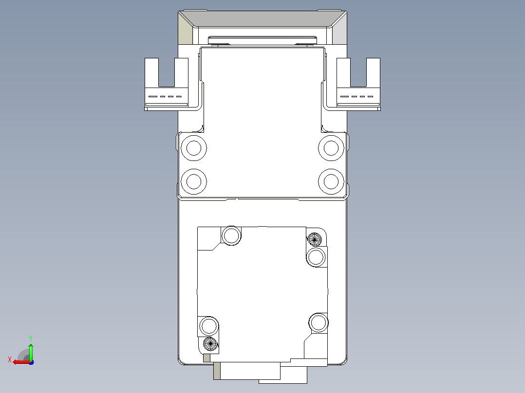 滚珠丝杠直线轴内置导轨TPA-GCR-50-1210C-L50-MP-M10-N3后视图