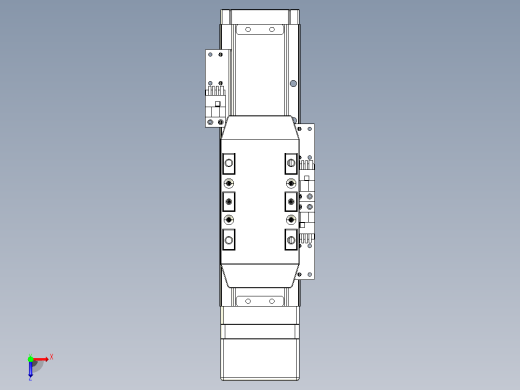 滚珠丝杠直线轴内置导轨TPA-GCR-50-1210C-L50-MP-M10-N3俯视缩略图