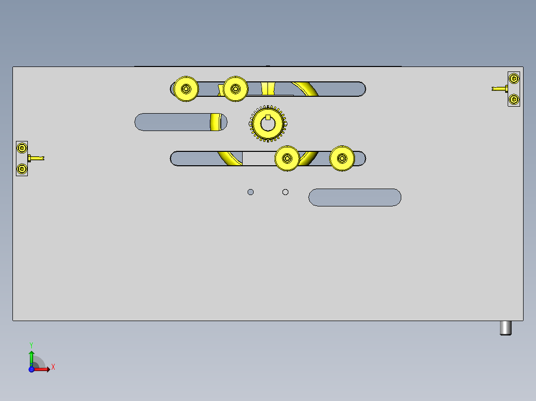 同步宽度传感器换装装置前视图