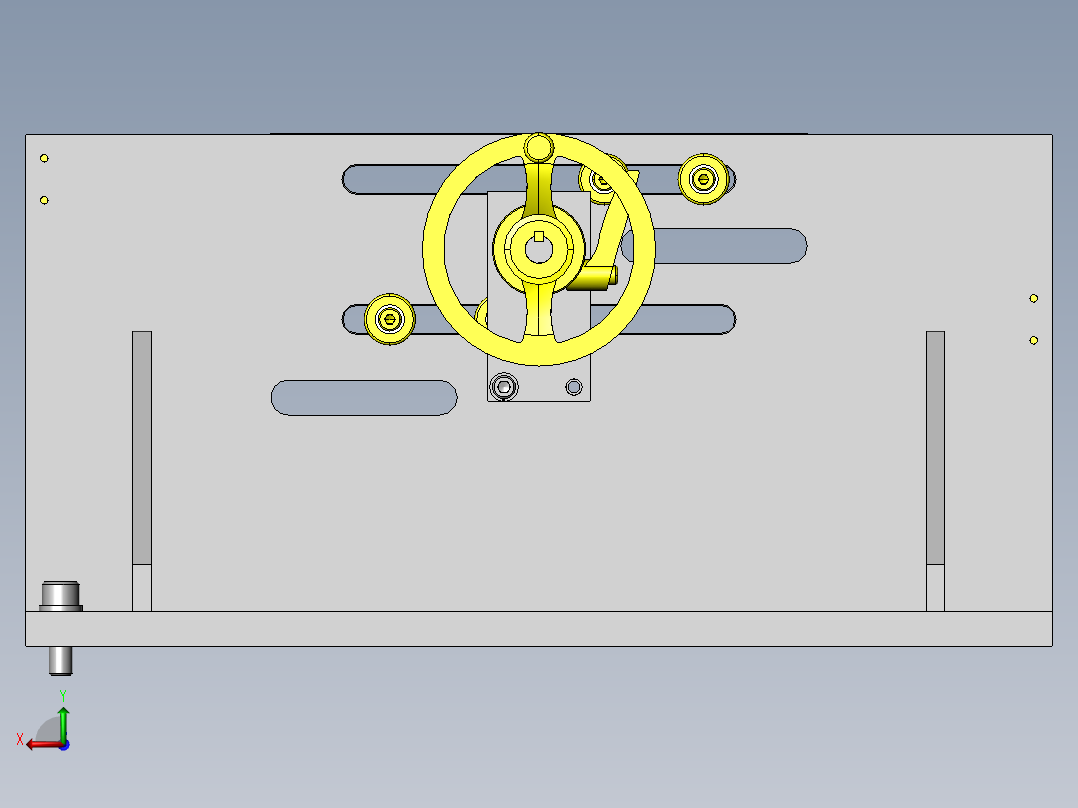 同步宽度传感器换装装置后视图
