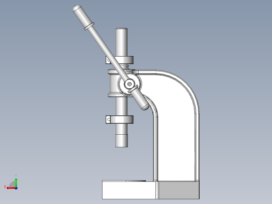 塑料外壳压入夹具后视图
