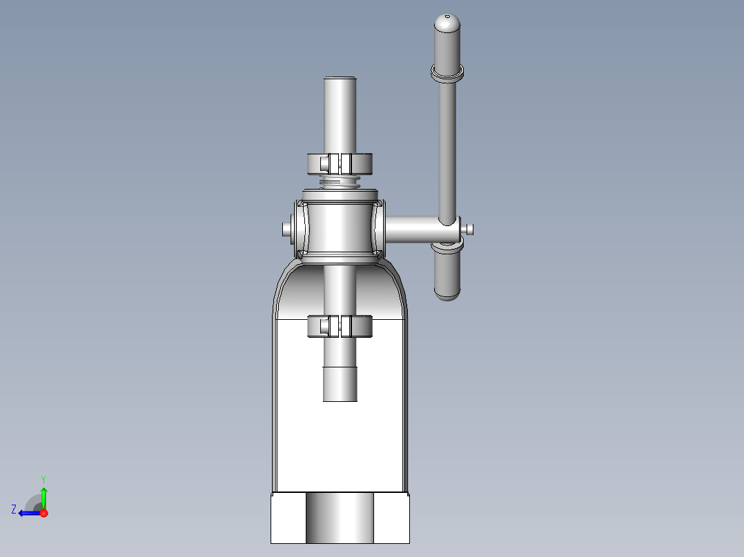 塑料外壳压入夹具右视图