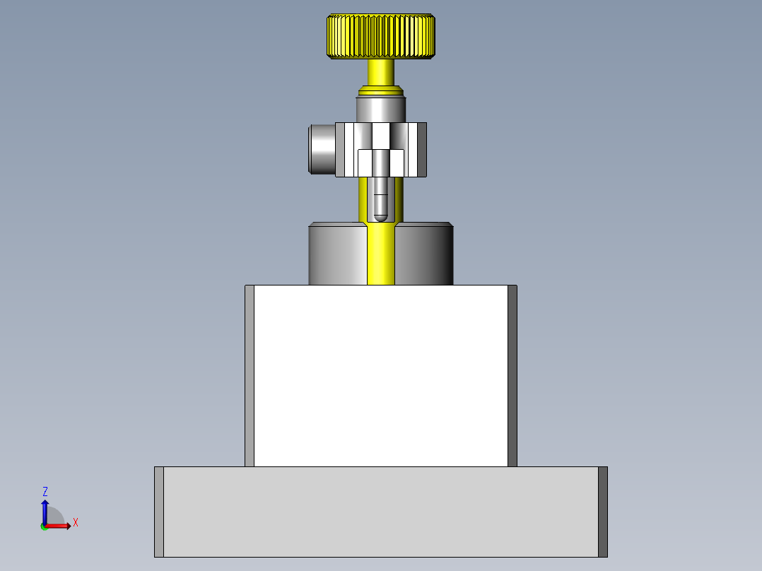 微小零件的按压夹具前视图