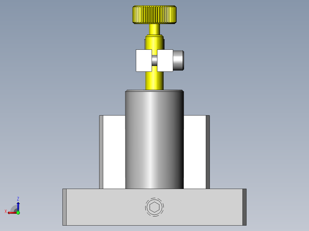微小零件的按压夹具后视图