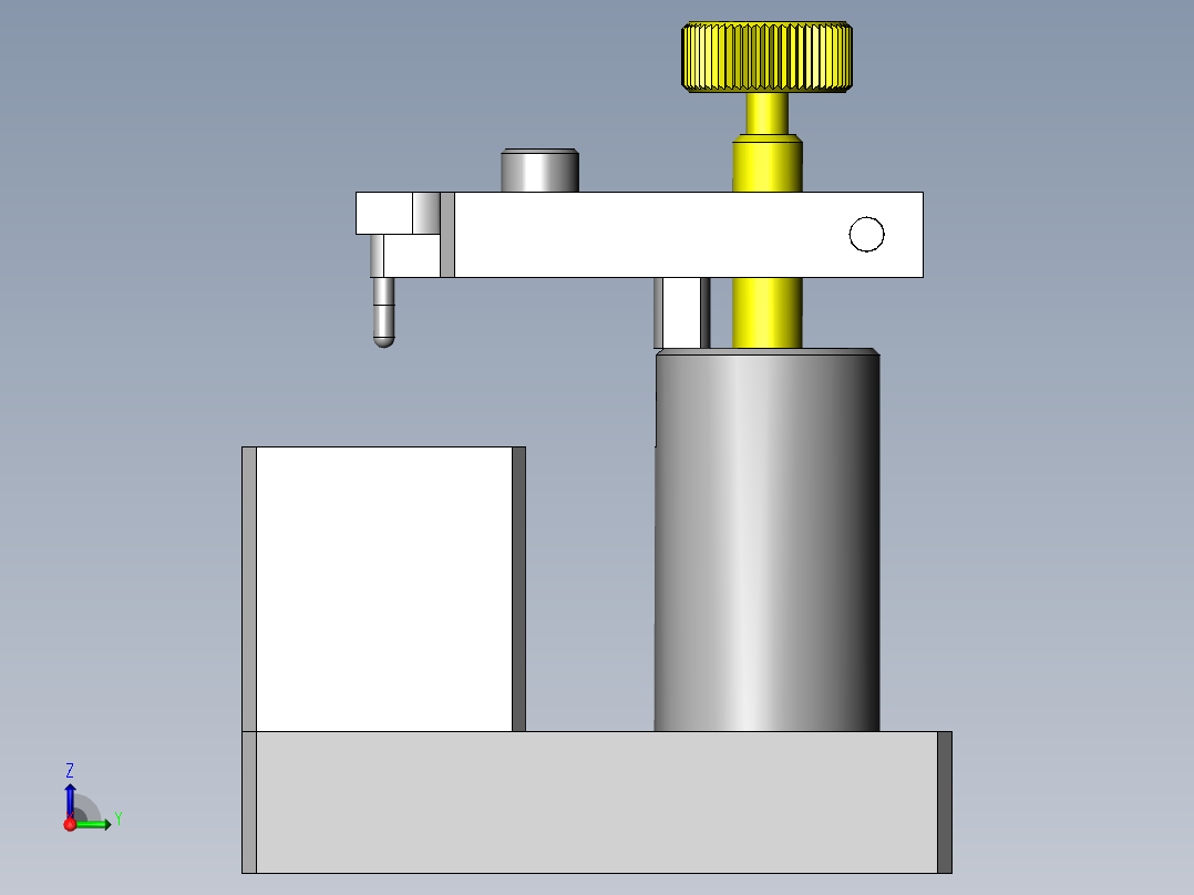 微小零件的按压夹具右视图