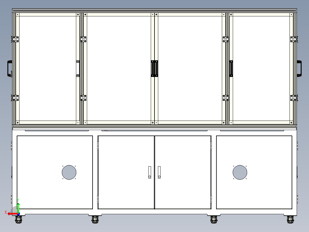 电感测试机后视图