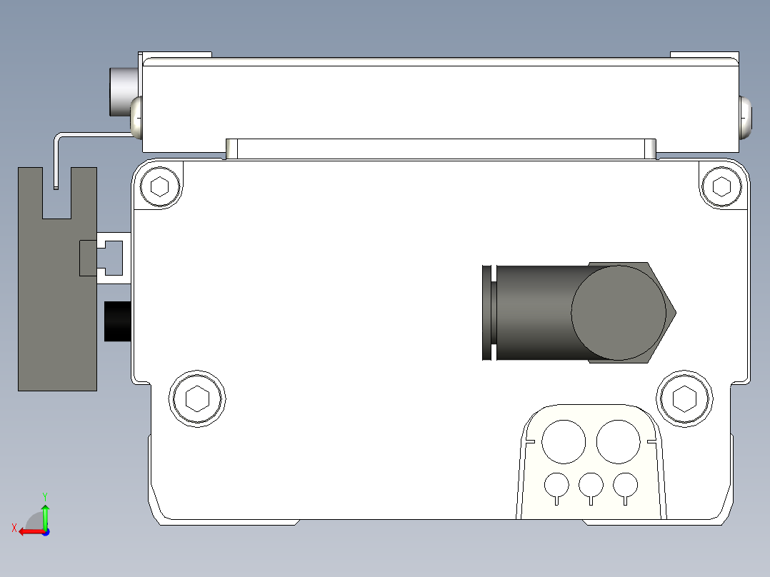 Toyo东佑达直线模组-ECH12-650-BC-100W+煞車后视图