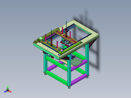 180°翻转后平行移载机构