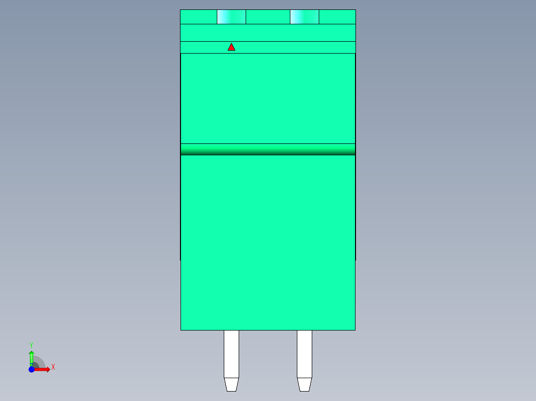 DEGSON 2EDG 系列 5.0mm 可插拔接线端子组-2EDGVH-5.0-04P-14-00AH前视图