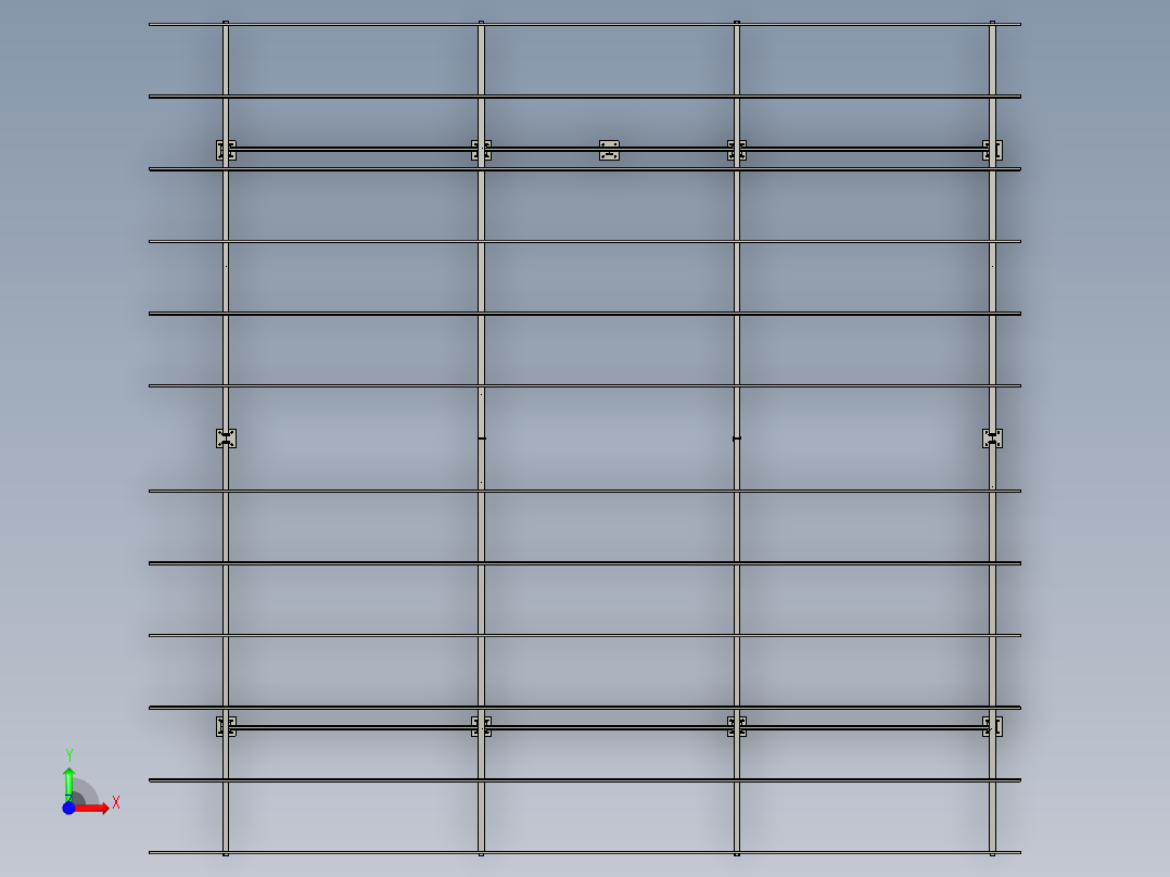 机库棚12x16米前视图