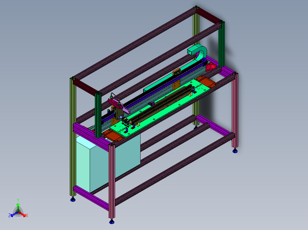 天窗铝轨直线喷油设备
