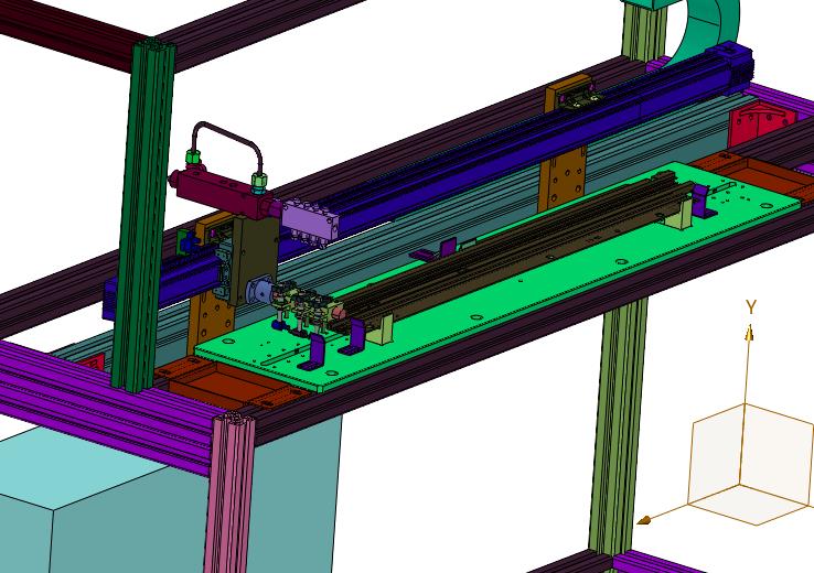 天窗铝轨直线喷油设备