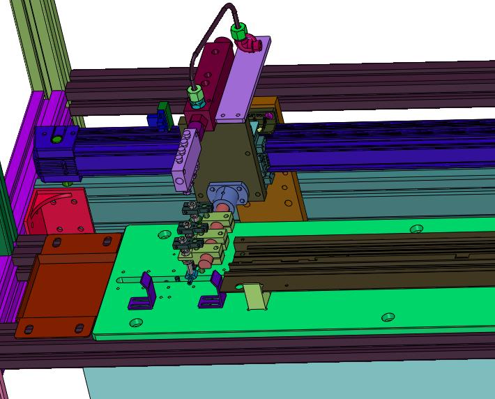 天窗铝轨直线喷油设备