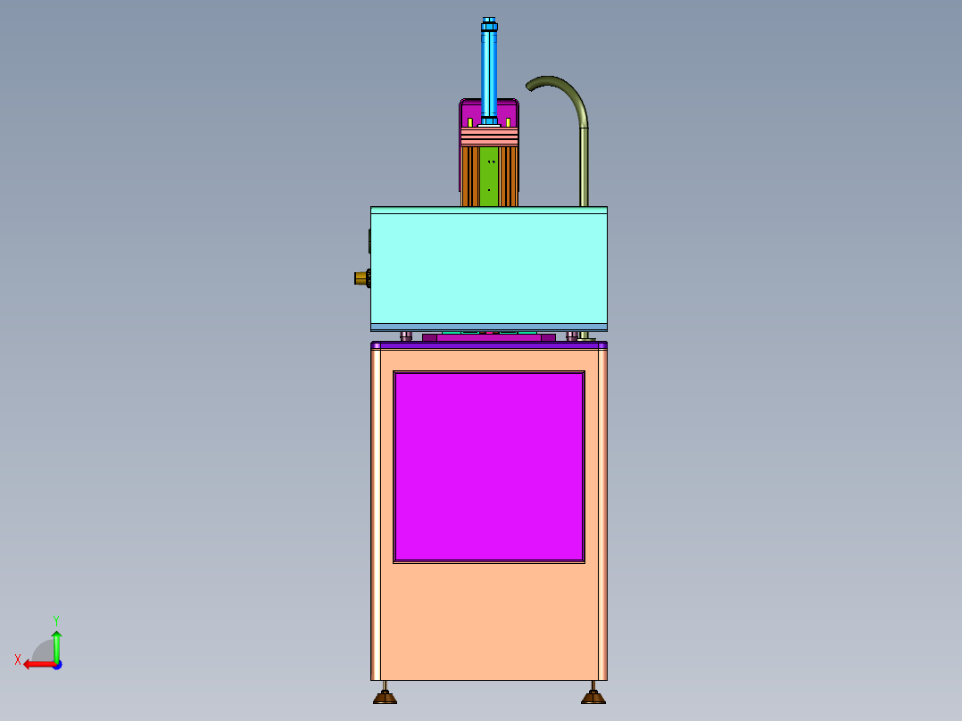 热水器阀吹气式锁螺丝机后视图