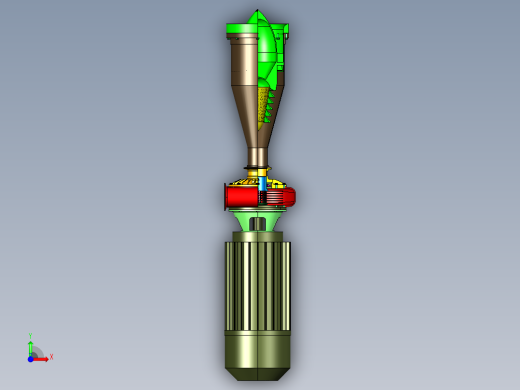 电动机驱动特斯拉涡轮泵前视缩略图