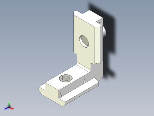 型材-BR 10-10 INNER BRACKET KJN535572正等轴测缩略图