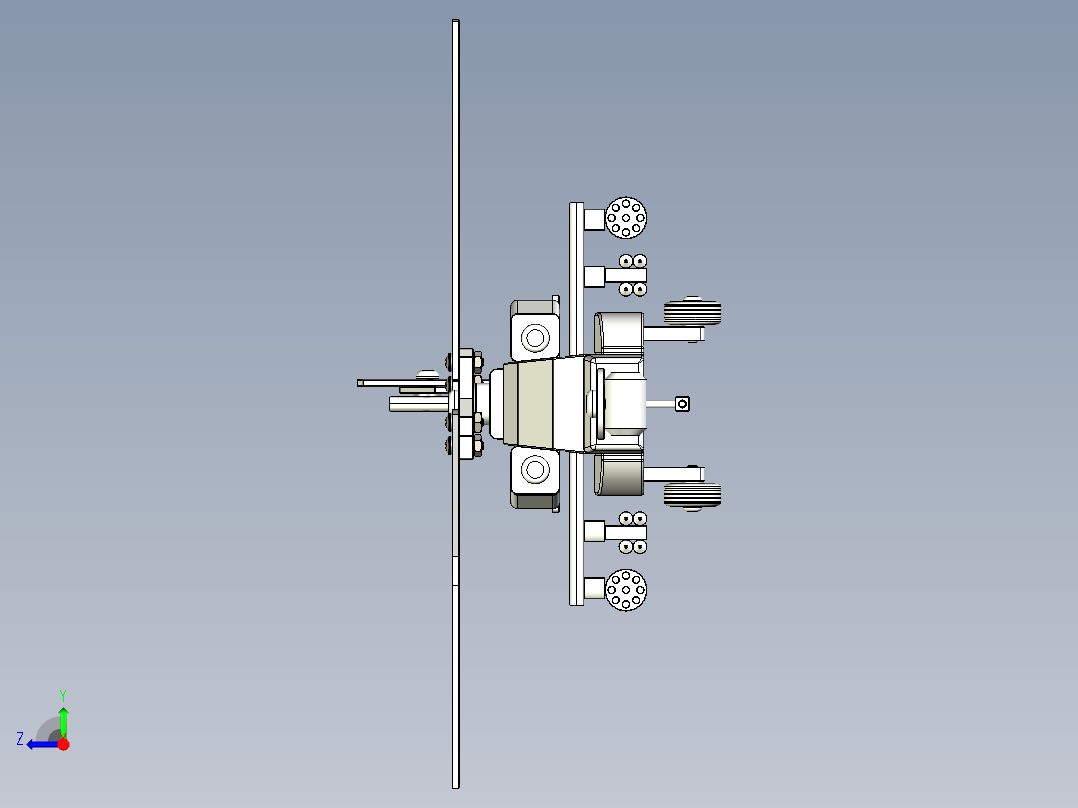 阿帕奇直升机木制玩具右视图