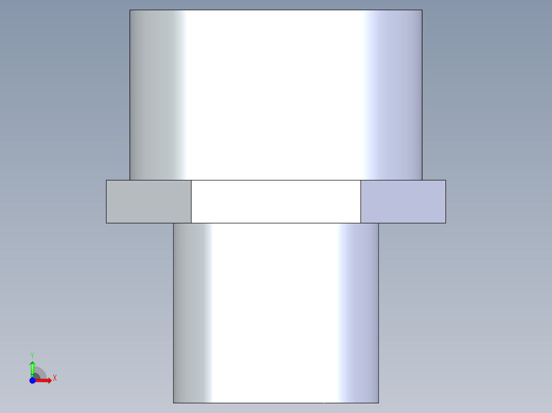 聚氯乙烯配件31-Sch80_PVC-Brass_SPIGxFPT_878-007SS_0.75in前视图