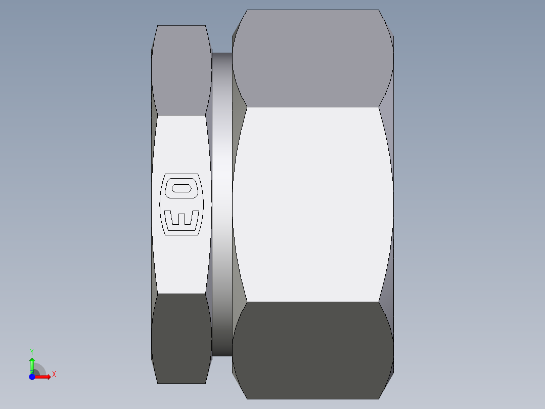 卡套式工业通用硬管接头EO_Blanking_plug_for_tube_ends_ROV35ZL71前视图