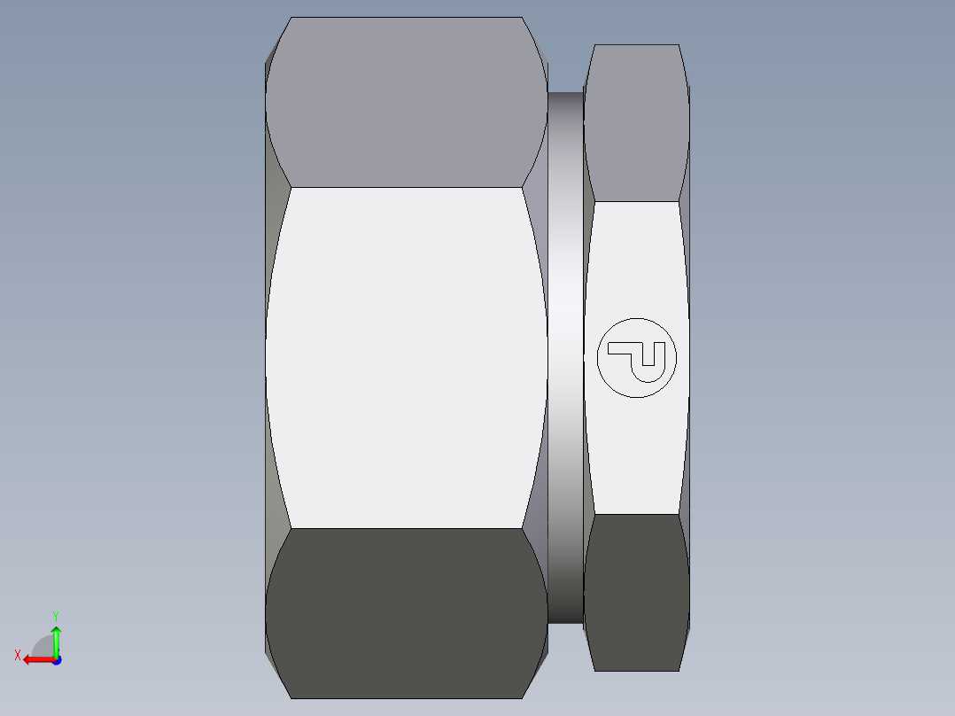 卡套式工业通用硬管接头EO_Blanking_plug_for_tube_ends_ROV35ZL71后视图