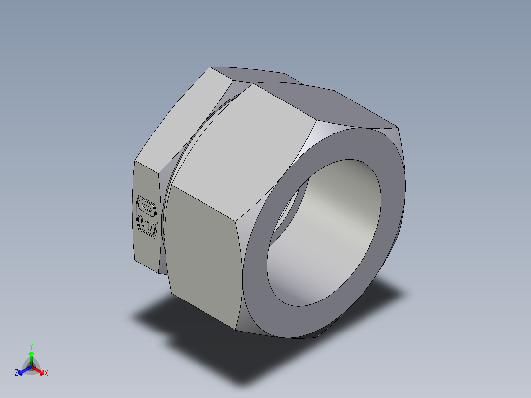 卡套式工业通用硬管接头EO_Blanking_plug_for_tube_ends_ROV35ZL71正等轴测图