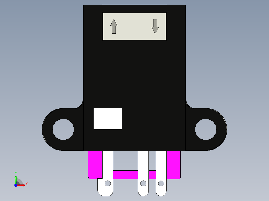 光电_激光传感器03）LSD-Q07-C前视图