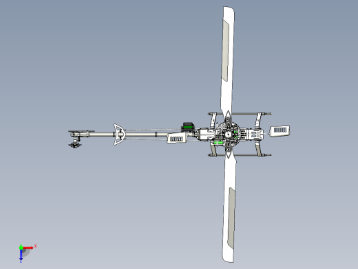 亚拓500直升机模型俯视缩略图