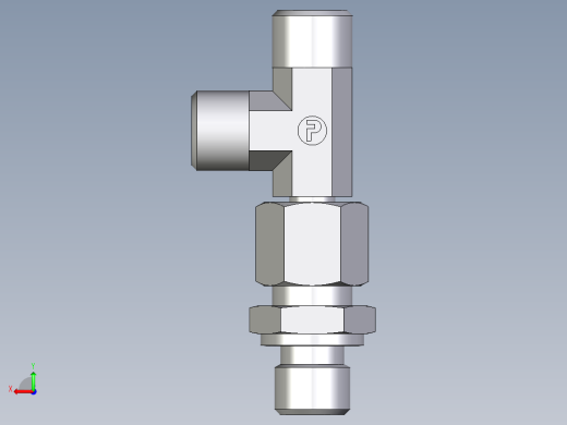 卡套式工业通用硬管接头EO_Assembled_adjustable_standpipe_run_tee_EVL08LROMD71后视缩略图