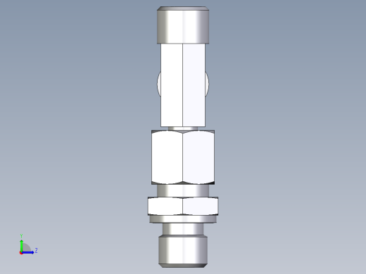 卡套式工业通用硬管接头EO_Assembled_adjustable_standpipe_run_tee_EVL08LROMD71左视缩略图