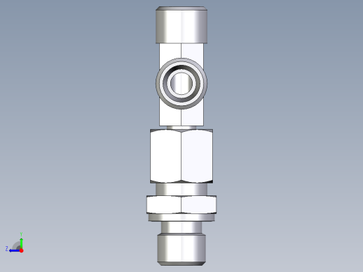 卡套式工业通用硬管接头EO_Assembled_adjustable_standpipe_run_tee_EVL08LROMD71右视缩略图