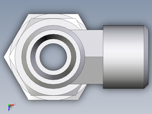 卡套式工业通用硬管接头EO_Assembled_adjustable_standpipe_run_tee_EVL08LROMD71俯视缩略图