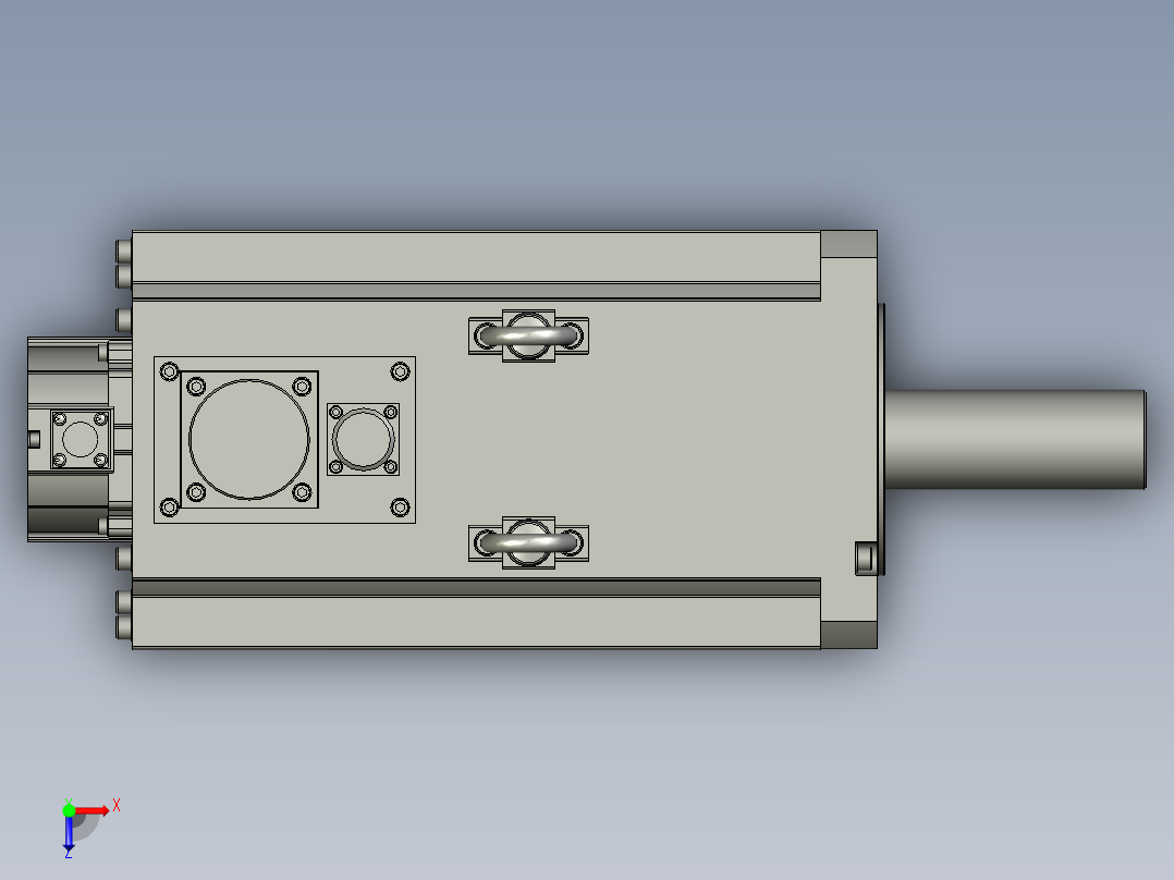 7500W MHME伺服马达俯视图