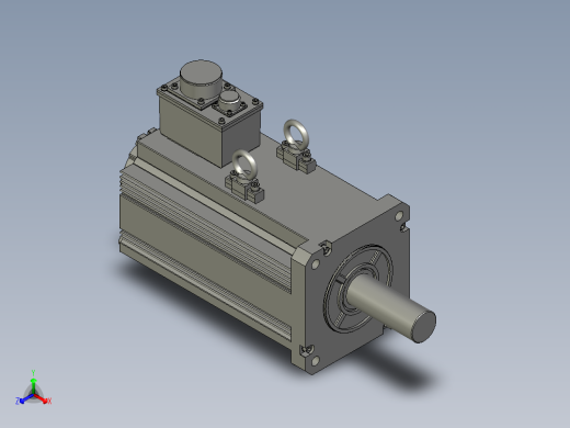 7500W MHME伺服马达正等轴测缩略图