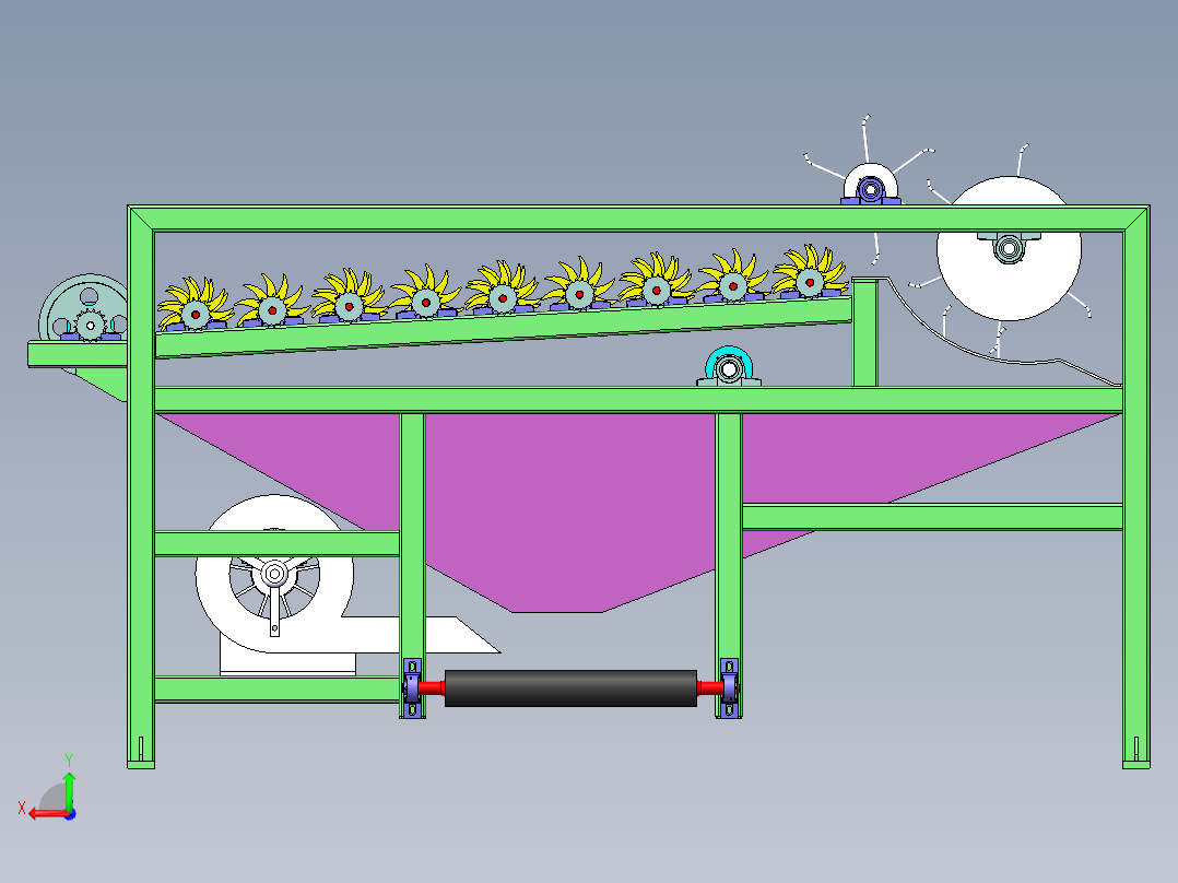 分选机总装图后视图