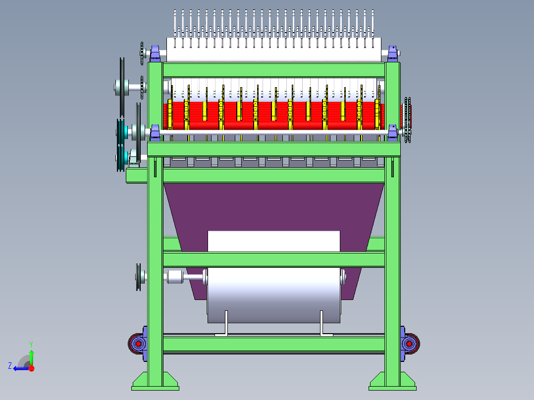 分选机总装图右视图