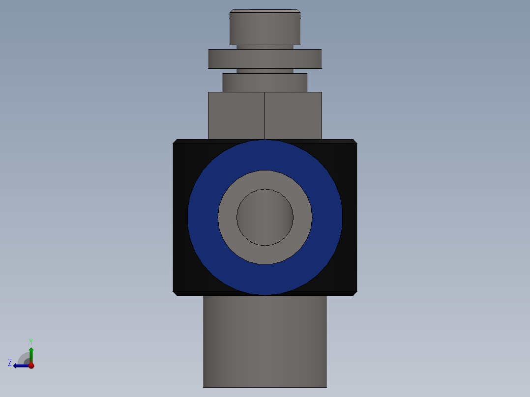 Ø10 x 1-4 - CONTROLE DE FLUXO 90° BANJO (C0K511028)右视图