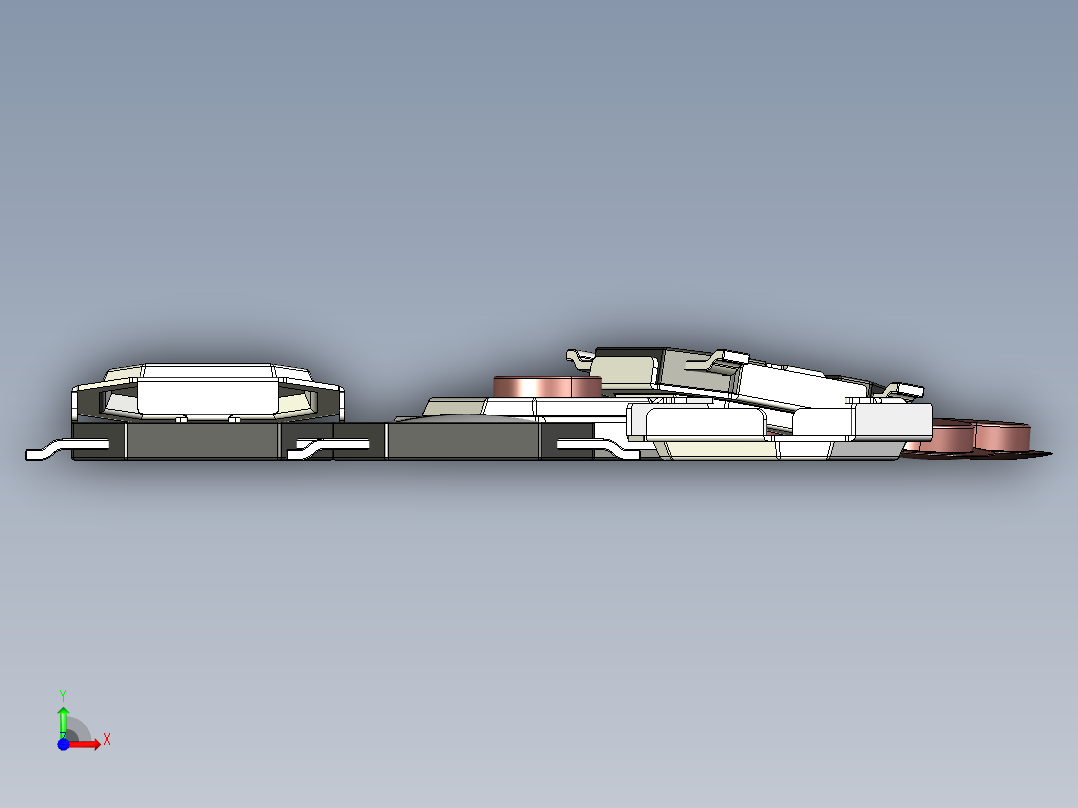 5毫米按钮开关前视图