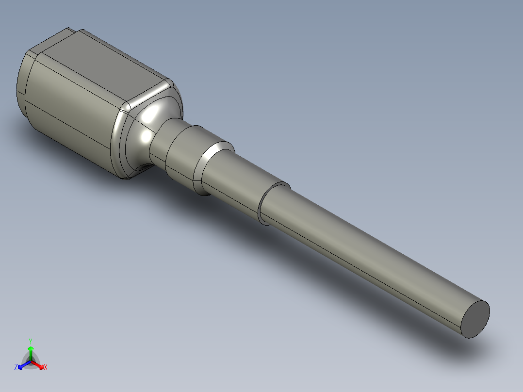 基恩士CA-R20cable_kc图纸模型正等轴测图