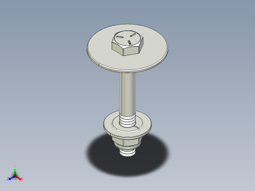 紧固件-IGES 0.2500 Hex Bolt-01