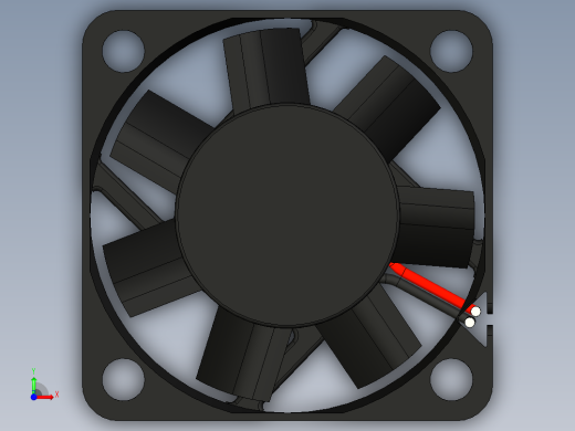 轴流风扇40x40x10mm前视缩略图