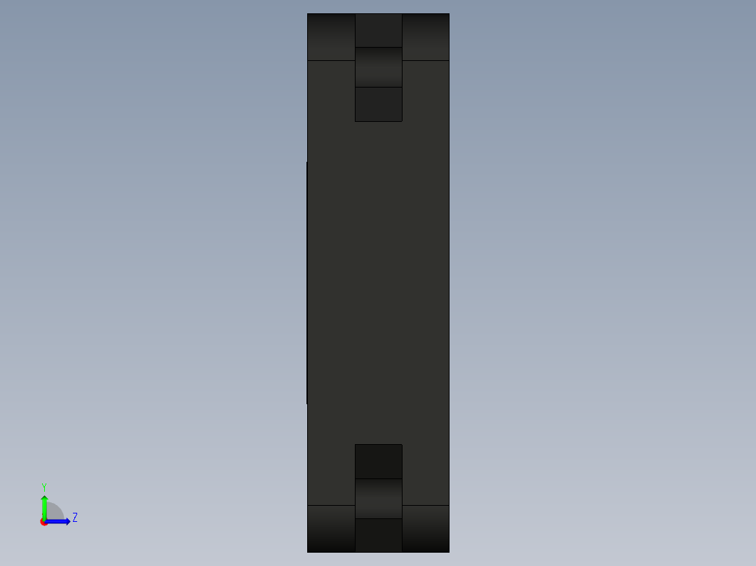 轴流风扇40x40x10mm左视图