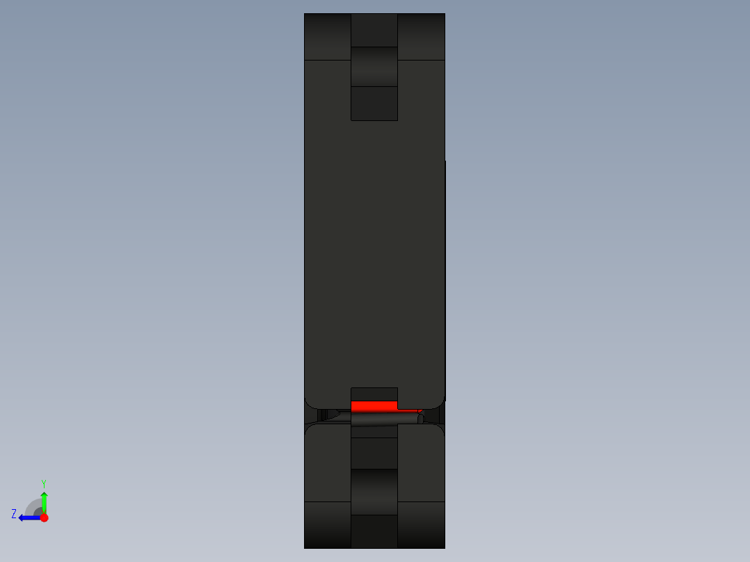 轴流风扇40x40x10mm右视图