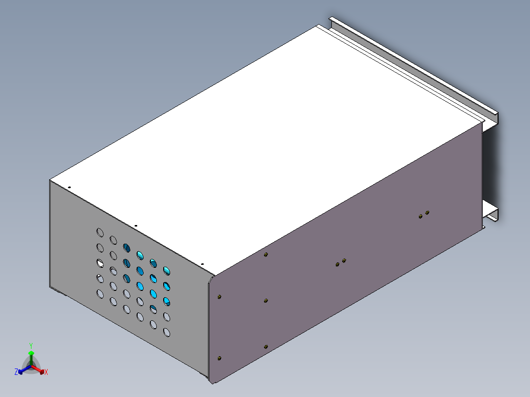 整流模块柜sw16可编辑正等轴测图
