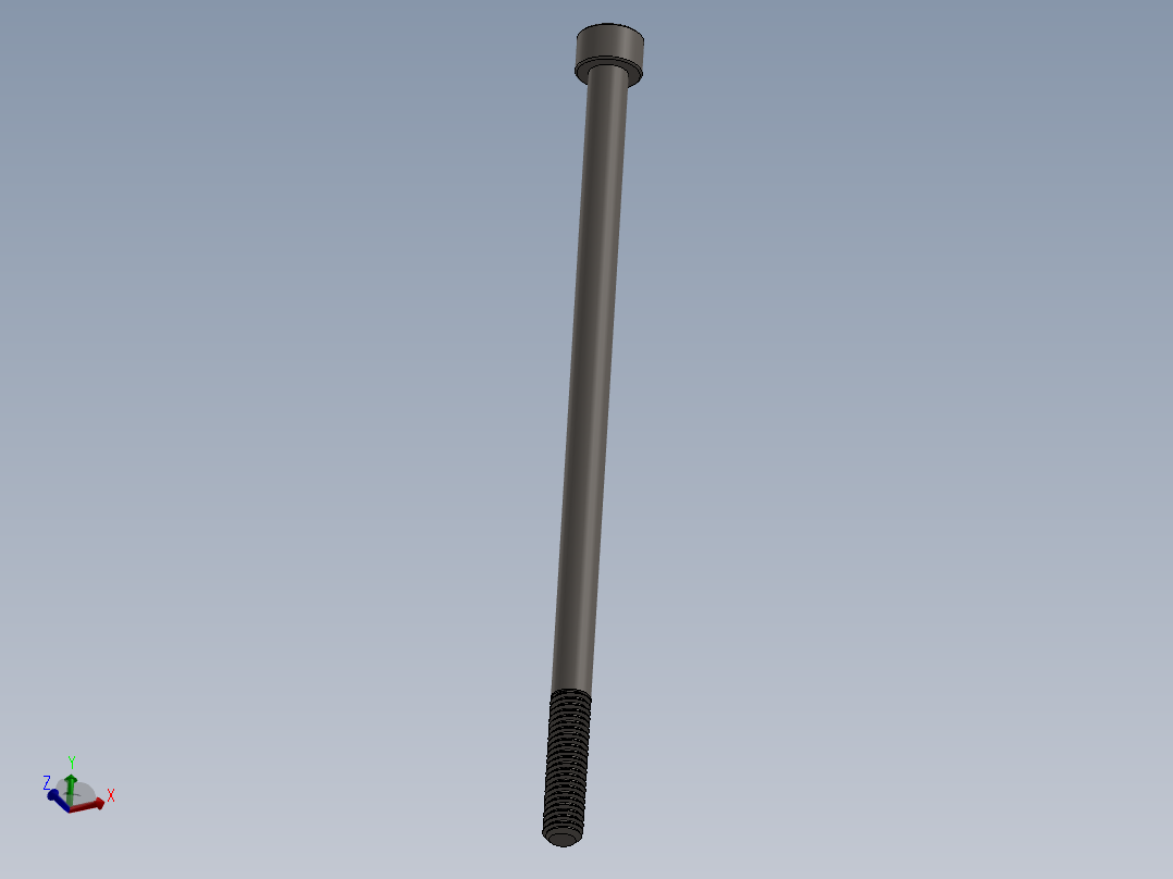 Screw_DIN_912_M6x130_A2.SLDPRT公制内六角螺钉主视图