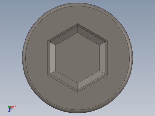 Screw_DIN_912_M6x130_A2.SLDPRT公制内六角螺钉俯视缩略图