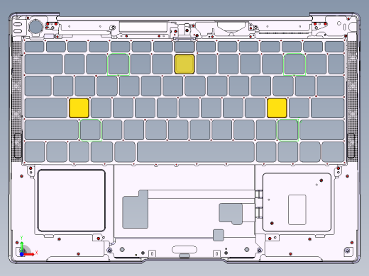笔记本C壳攻牙程序模型前视缩略图