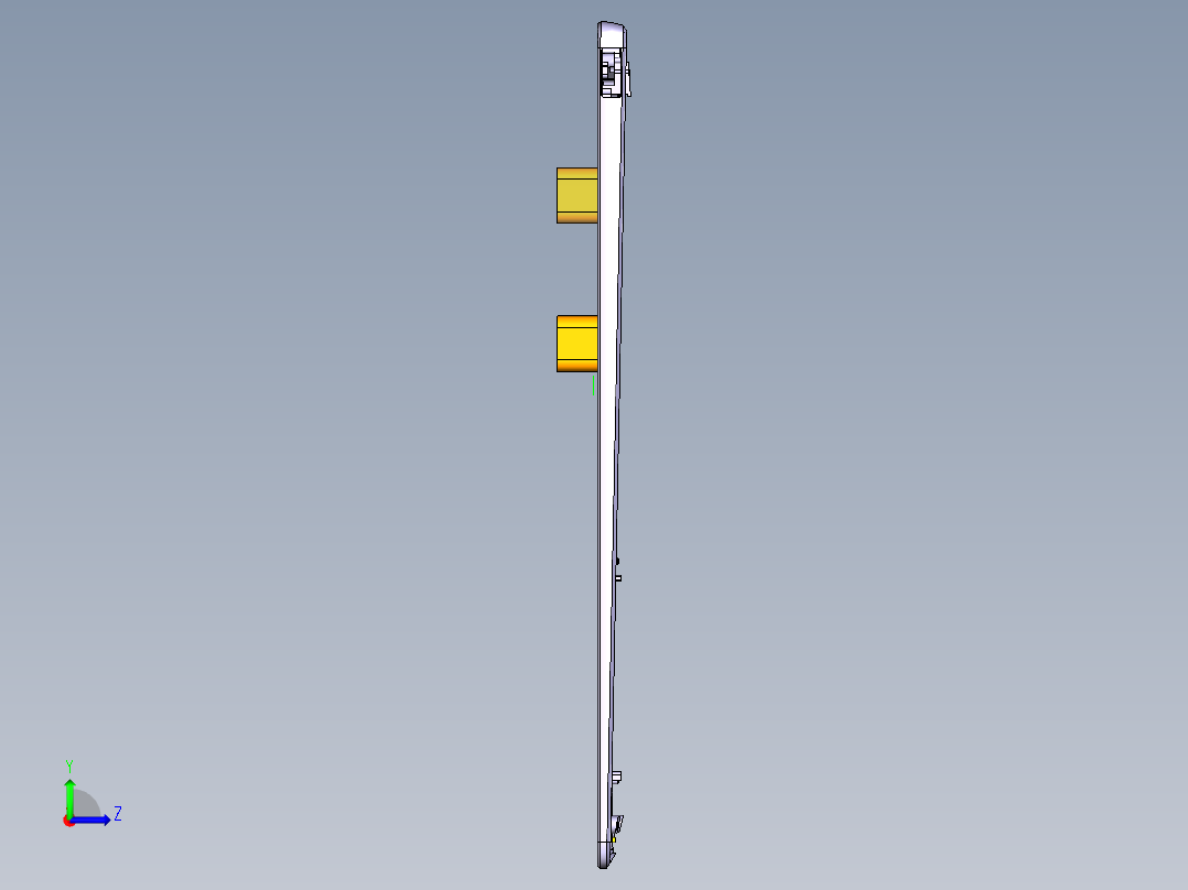 笔记本C壳攻牙程序模型左视图
