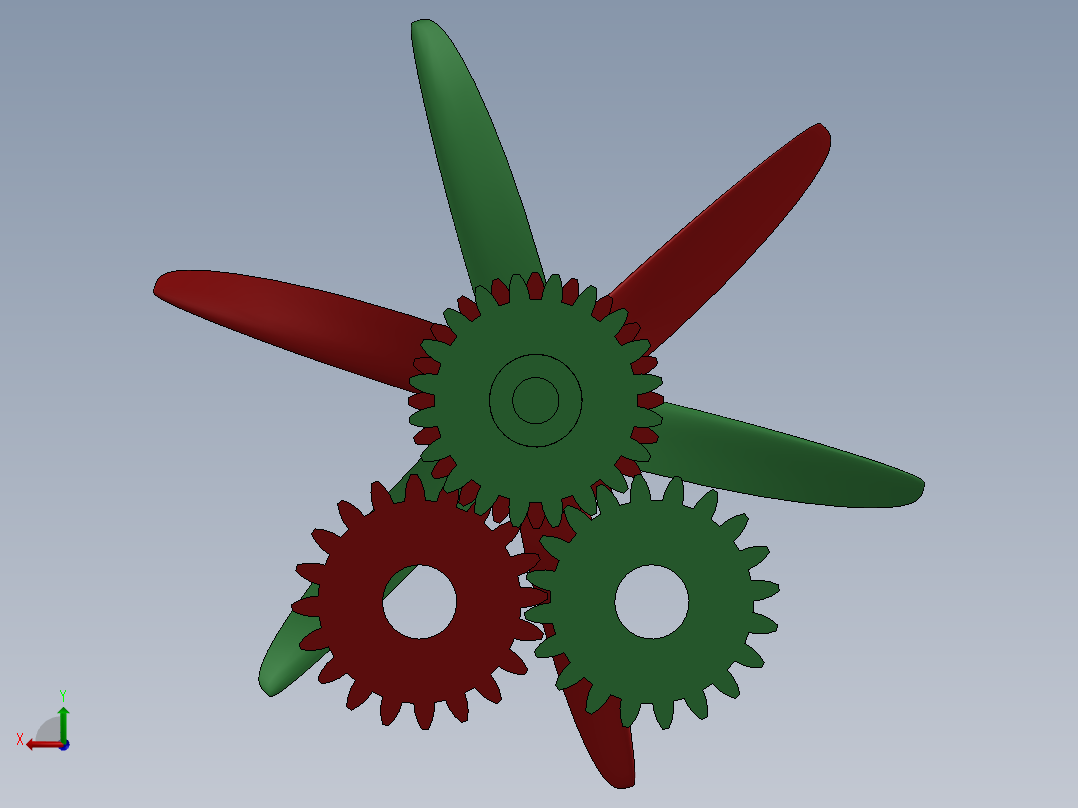螺旋桨(24)后视图