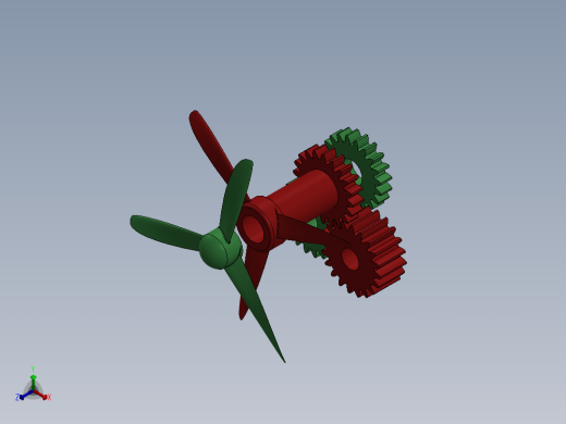 螺旋桨(24)正等轴测缩略图